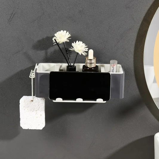 Wall Mounted Storage Organizer Rack-SA2408-302 Bathroom Accessory Sets Apricot