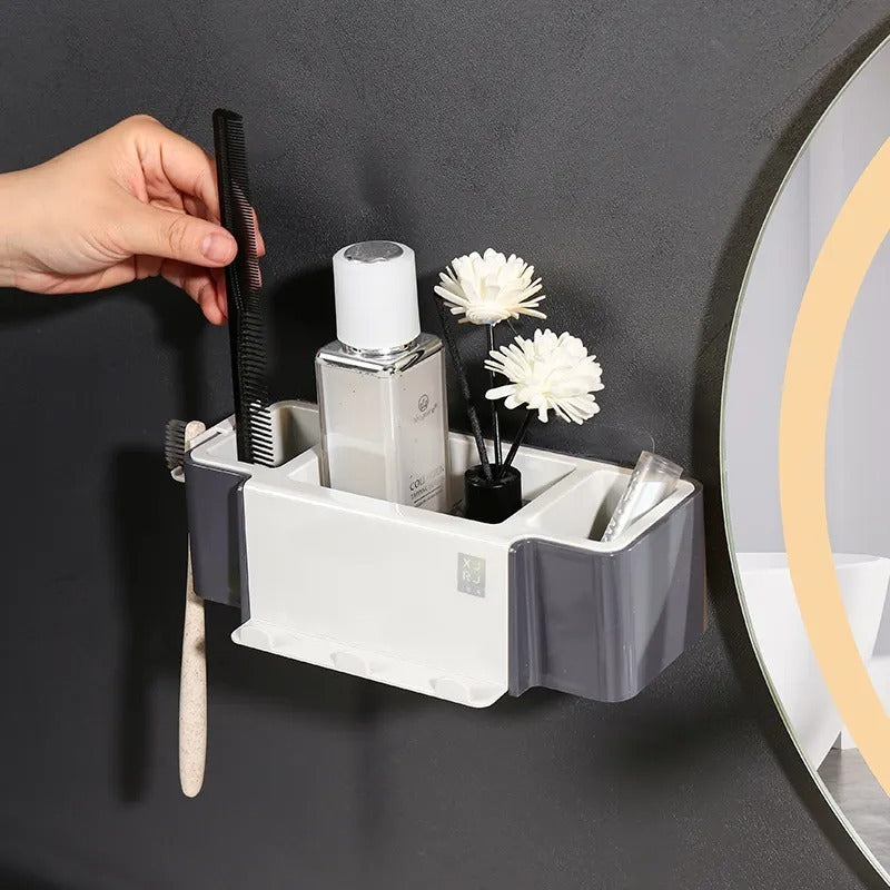 Wall Mounted Storage Organizer Rack-SA2408-302 Bathroom Accessory Sets Apricot