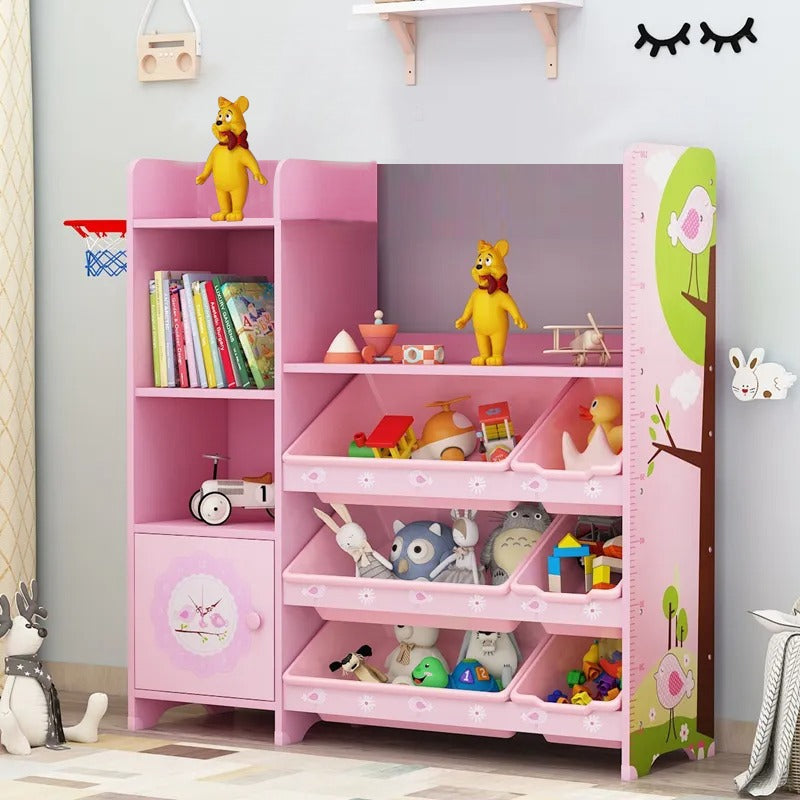 Baby Toy/Book Storage Rack & Storage Cabinet Sorting(SA2405-36) Table Organizer Apricot
