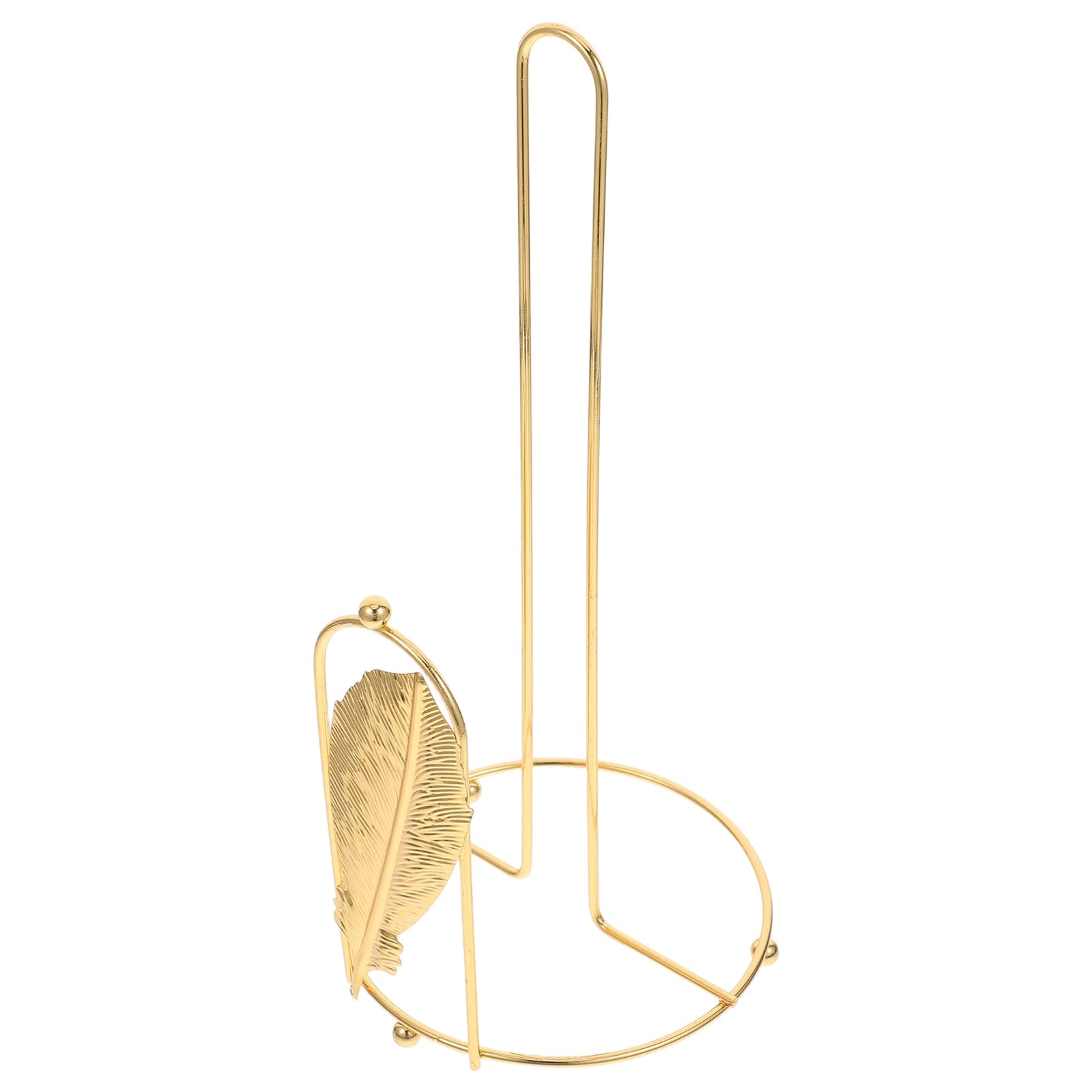 Stainless Steel Tissue Roll Holder-Feathers Tissue Box Apricot