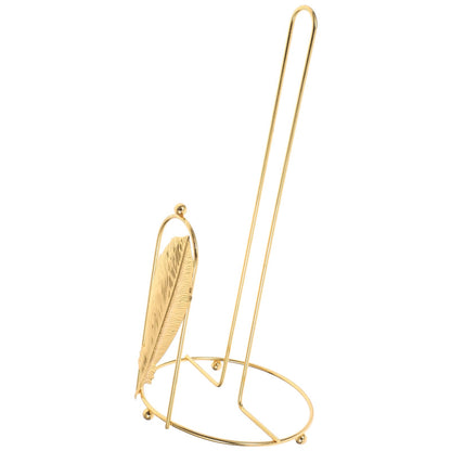 Stainless Steel Tissue Roll Holder-Feathers Tissue Box Apricot