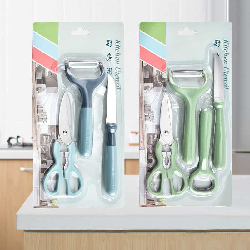 3 PCs Knife Set(SA2408-104) Apricot