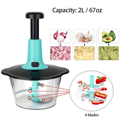 1pc Multifunctional Vegetable Chopper (SA2510-009) Spice and sugar Jar Apricot