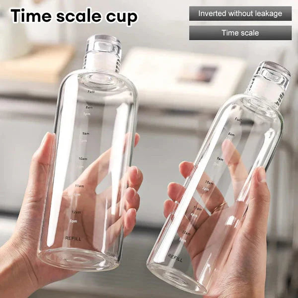 Water bottle with Time Marker Cover (SA2408-169) Apricot