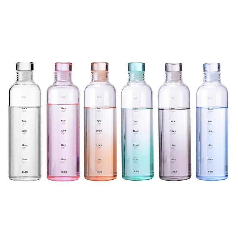 Water bottle with Time Marker Cover (SA2408-169) Apricot