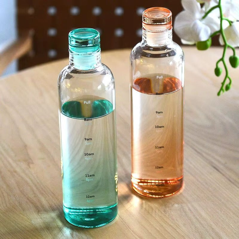 Water bottle with Time Marker Cover (SA2408-169) Apricot