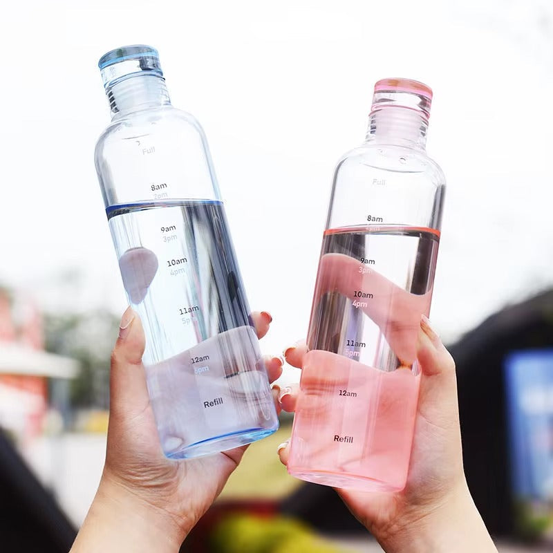 Water bottle with Time Marker Cover (SA2408-169) Apricot