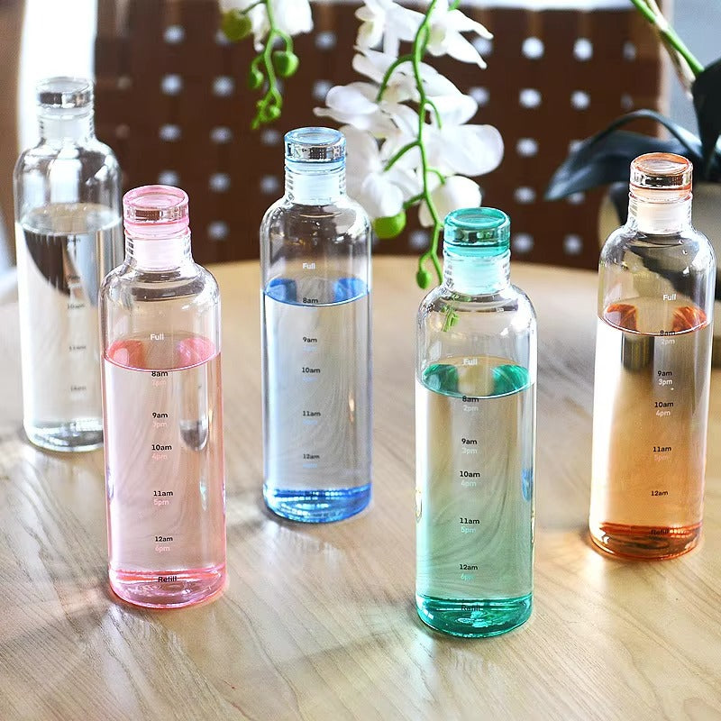 Water bottle with Time Marker Cover (SA2408-169) Apricot