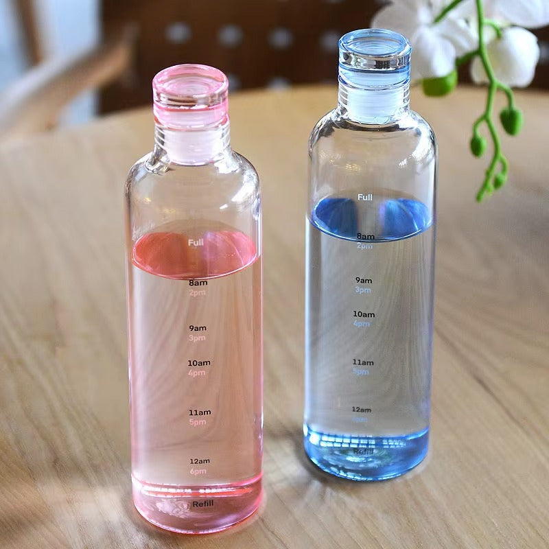 Water bottle with Time Marker Cover (SA2408-169) Apricot