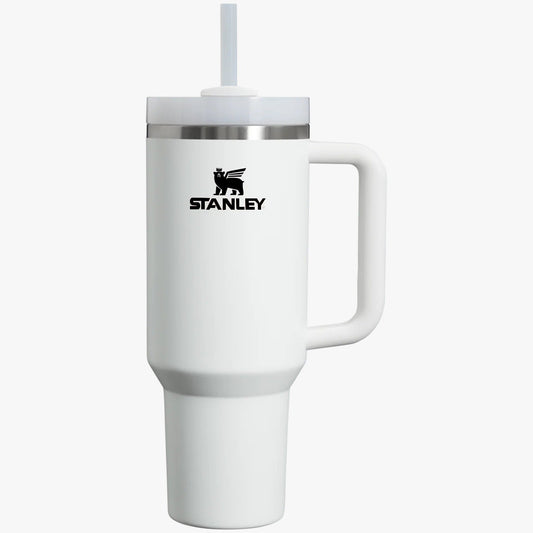 Stanley Quencher H2.0 FlowState™ Tumbler 40 OZ-1200ML-White Tumbler Apricot