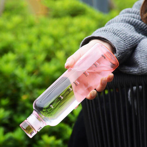 Water bottle with Time Marker Cover (SA2408-169) Apricot