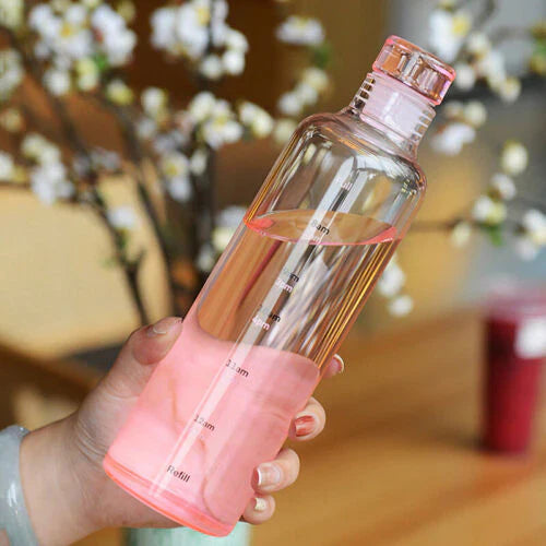 Water bottle with Time Marker Cover (SA2408-169) Apricot